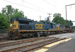 CSX 7252 lite power of M403 heads back to its train.